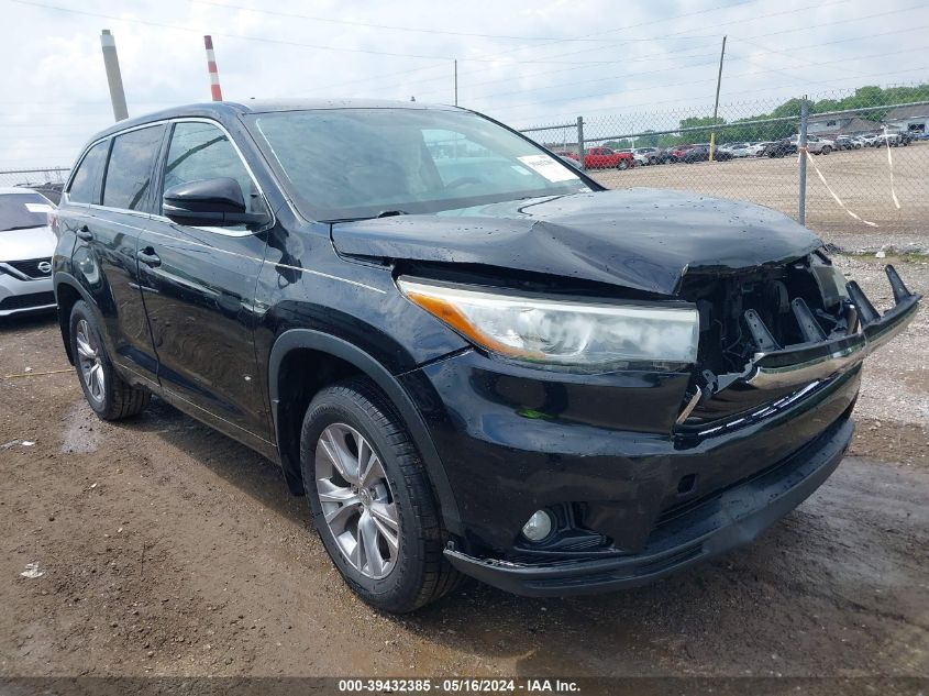 2015 Toyota Highlander Le Plus V6 VIN: 5TDBKRFHXFS131740 Lot: 39432385