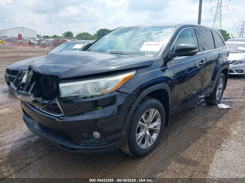 2015 Toyota Highlander Le Plus V6 VIN: 5TDBKRFHXFS131740 Lot: 39432385