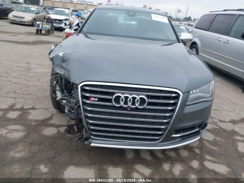 2013 Audi S8 4.0T VIN: WAUD2AFD7DN032624 Lot: 39432390