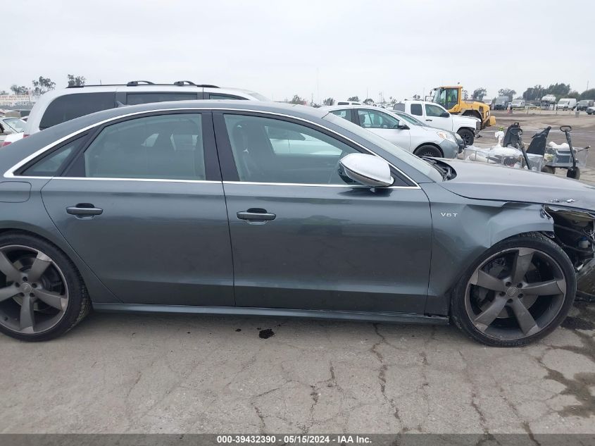 2013 Audi S8 4.0T VIN: WAUD2AFD7DN032624 Lot: 39432390