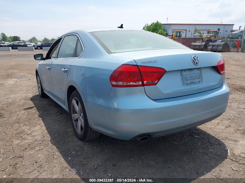 2013 Volkswagen Passat 2.5L Se VIN: 1VWBH7A39DC021160 Lot: 39432397