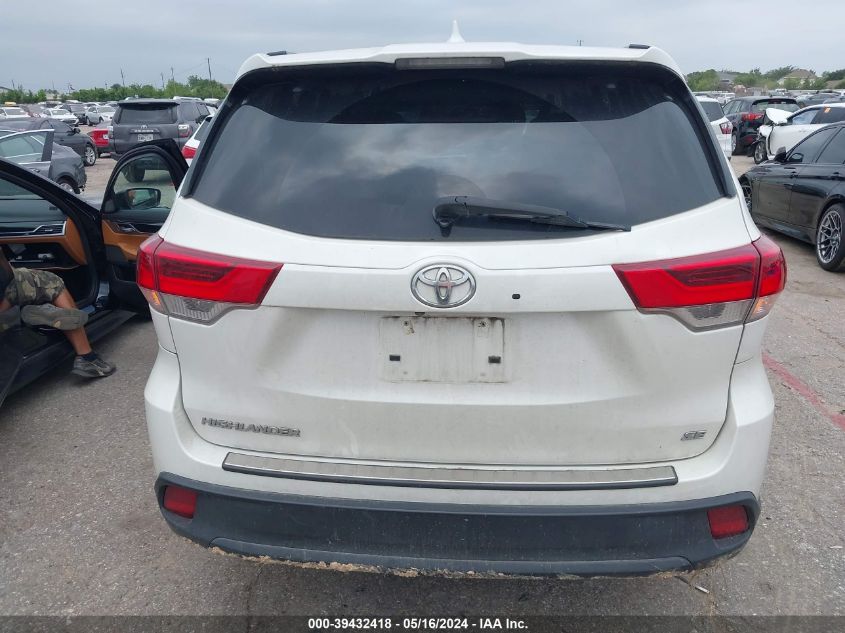 2018 Toyota Highlander Se VIN: 5TDKZRFHXJS546819 Lot: 39432418