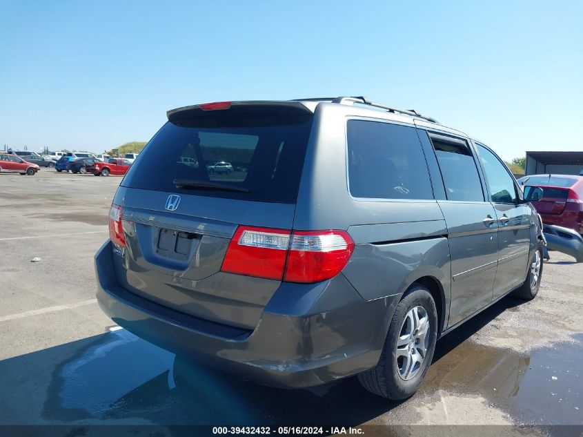 2007 Honda Odyssey Ex-L VIN: 5FNRL38747B424827 Lot: 39432432