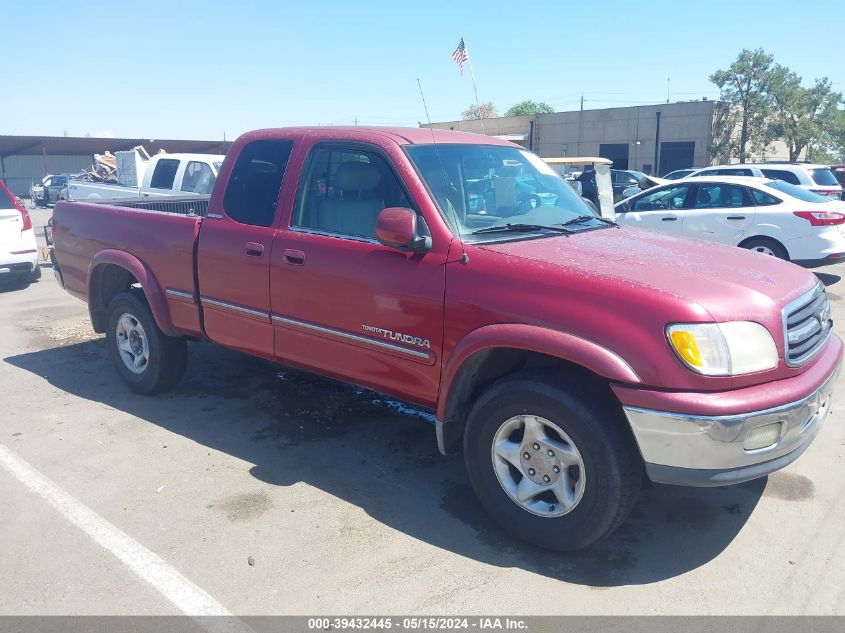 2000 Toyota Tundra Ltd V8 VIN: 5TBBT4816YS042212 Lot: 39432445