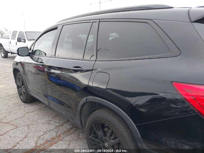 2020 Honda Pilot Awd Black Edition VIN: 5FNYF6H7XLB049931 Lot: 39432451