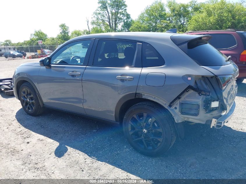 2024 Honda Hr-V Awd Sport/Awd Sport W/O Bsi VIN: 3CZRZ2H55RM741662 Lot: 39432453