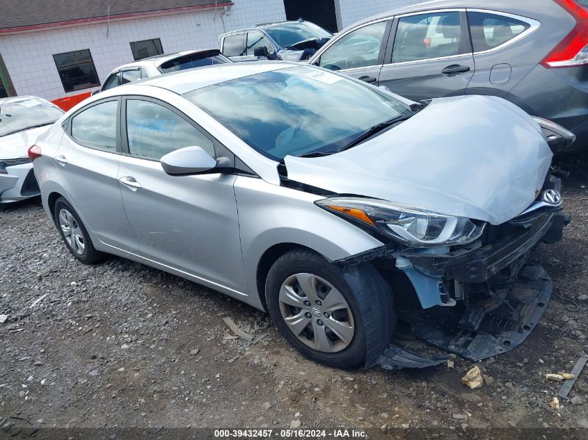 2016 Hyundai Elantra Se VIN: KMHDH4AE2GU488118 Lot: 39432457