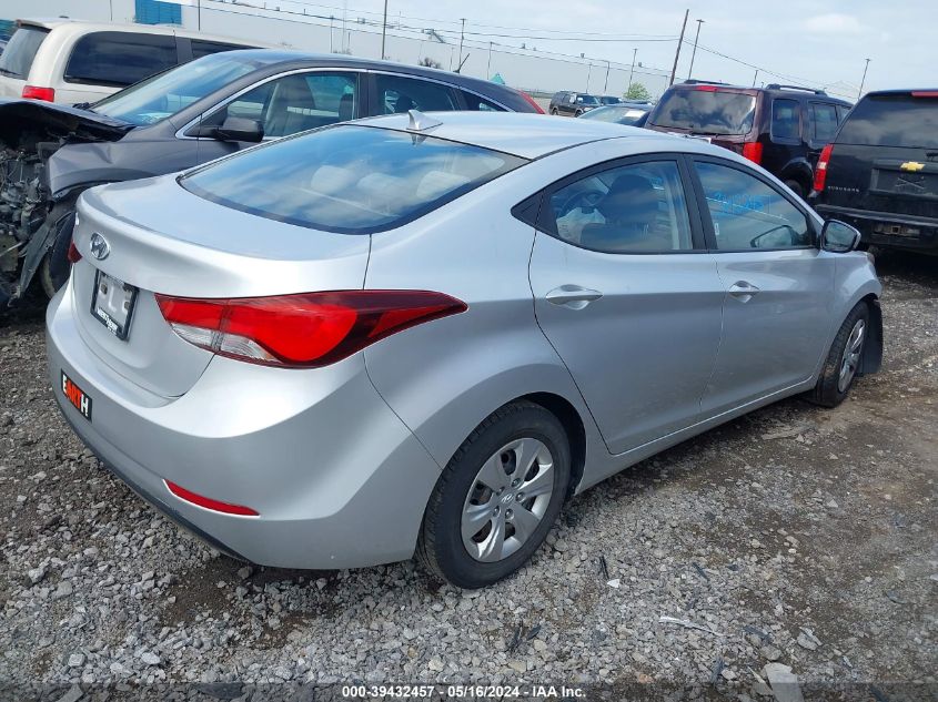 2016 Hyundai Elantra Se VIN: KMHDH4AE2GU488118 Lot: 39432457