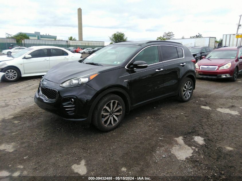 2018 Kia Sportage Ex VIN: KNDPNCAC2J7422760 Lot: 39432488