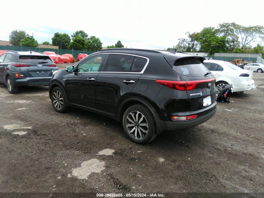 2018 Kia Sportage Ex VIN: KNDPNCAC2J7422760 Lot: 39432488