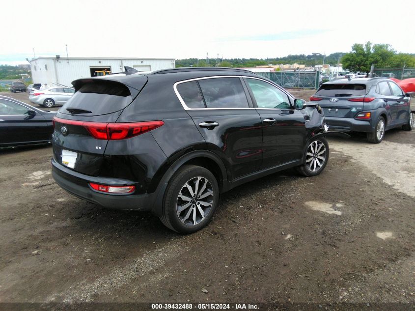 2018 Kia Sportage Ex VIN: KNDPNCAC2J7422760 Lot: 39432488