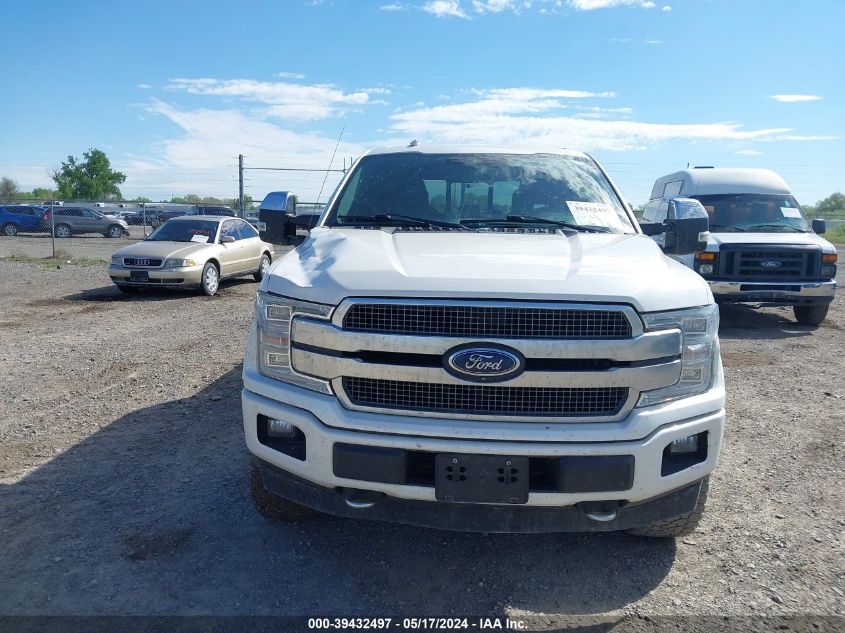 2018 Ford F-150 Platinum VIN: 1FTFW1EG4JFC77124 Lot: 39432497