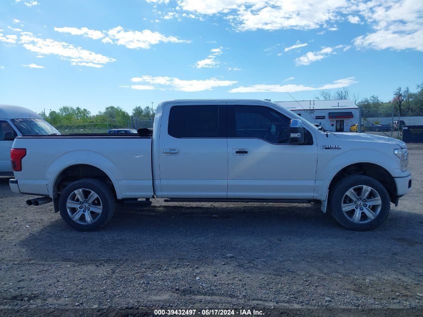 2018 Ford F-150 Platinum VIN: 1FTFW1EG4JFC77124 Lot: 39432497