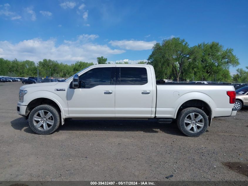 2018 Ford F-150 Platinum VIN: 1FTFW1EG4JFC77124 Lot: 39432497