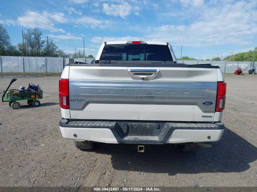 2018 Ford F-150 Platinum VIN: 1FTFW1EG4JFC77124 Lot: 39432497