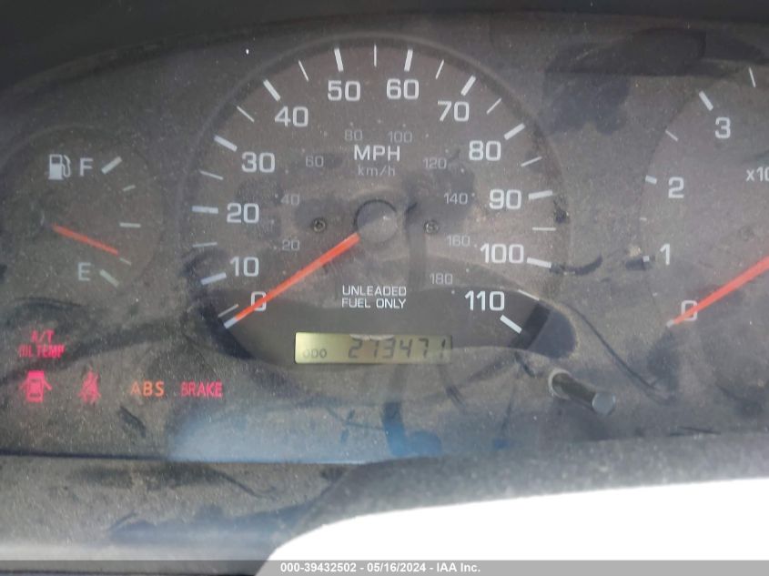 2000 Nissan Xterra Se/Xe VIN: 5N1ED28Y9YC610971 Lot: 39432502