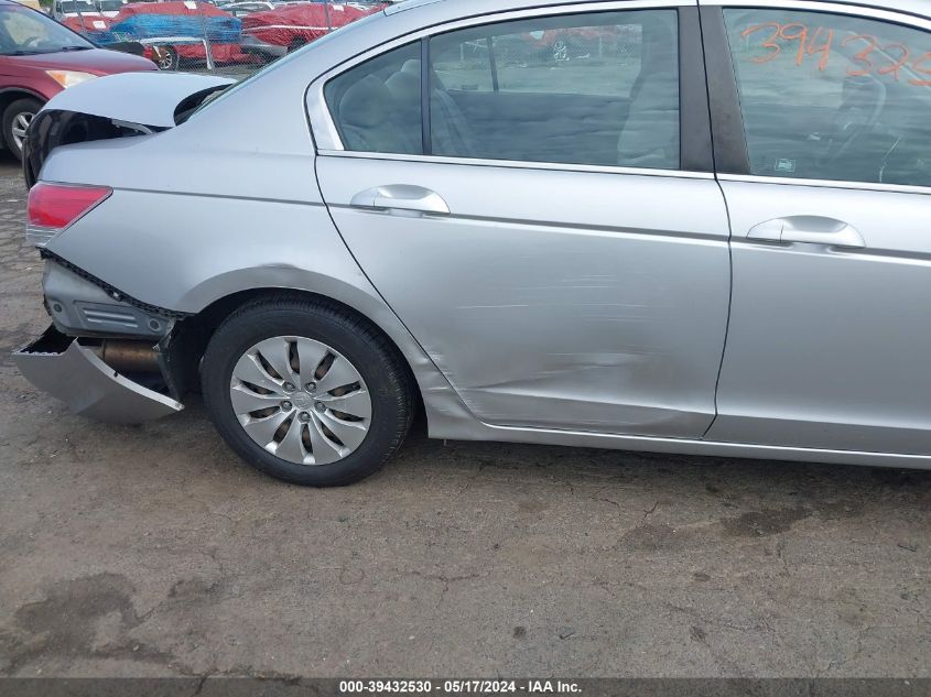 2010 Honda Accord Lx VIN: 1HGCP2F33AA119115 Lot: 39432530