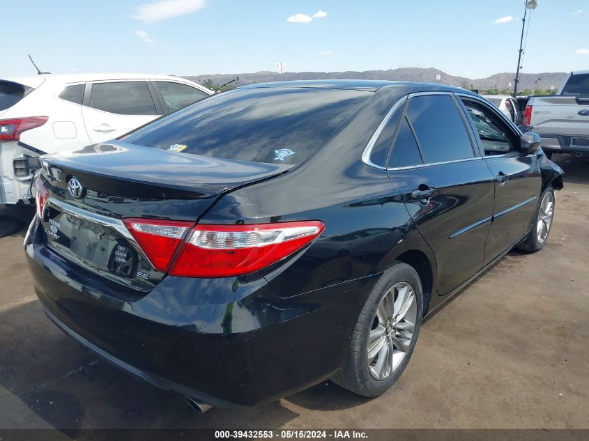 2016 Toyota Camry Se VIN: 4T1BF1FK1GU550764 Lot: 39432553