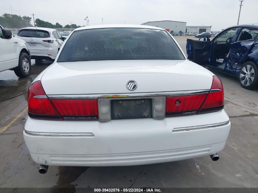 2002 Mercury Grand Marquis Ls VIN: 2MEFM75W82X616021 Lot: 39432576