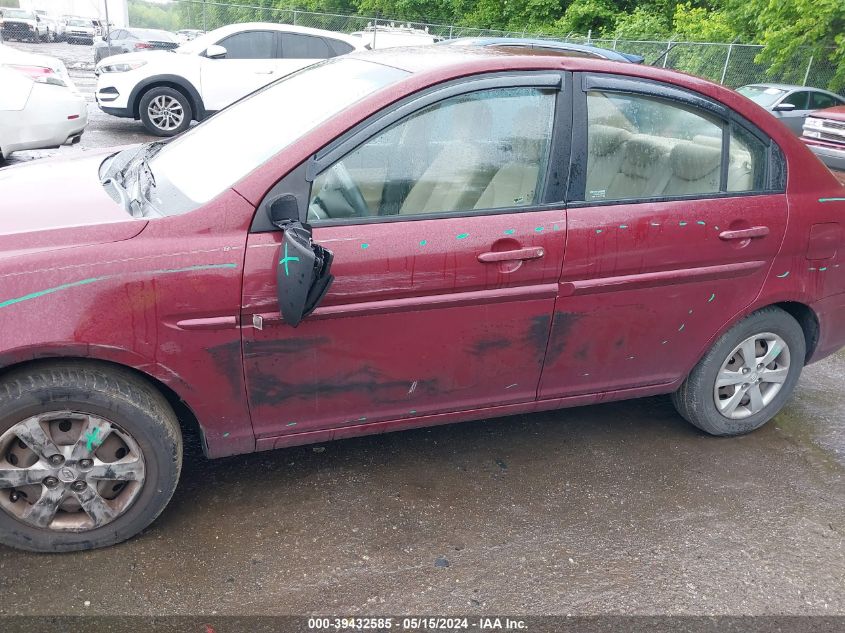 2009 Hyundai Accent Gls VIN: KMHCN46C09U373046 Lot: 39432585