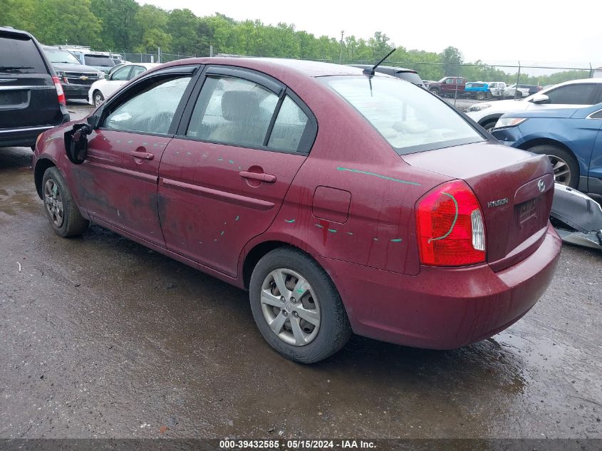 2009 Hyundai Accent Gls VIN: KMHCN46C09U373046 Lot: 39432585