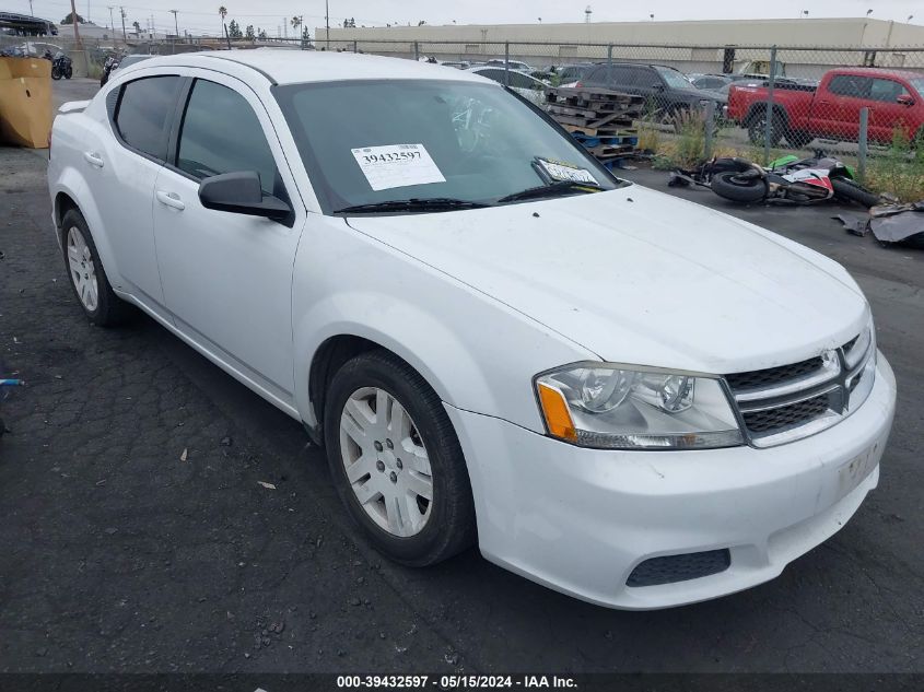 2014 Dodge Avenger Se VIN: 1C3CDZAB3EN116068 Lot: 39432597