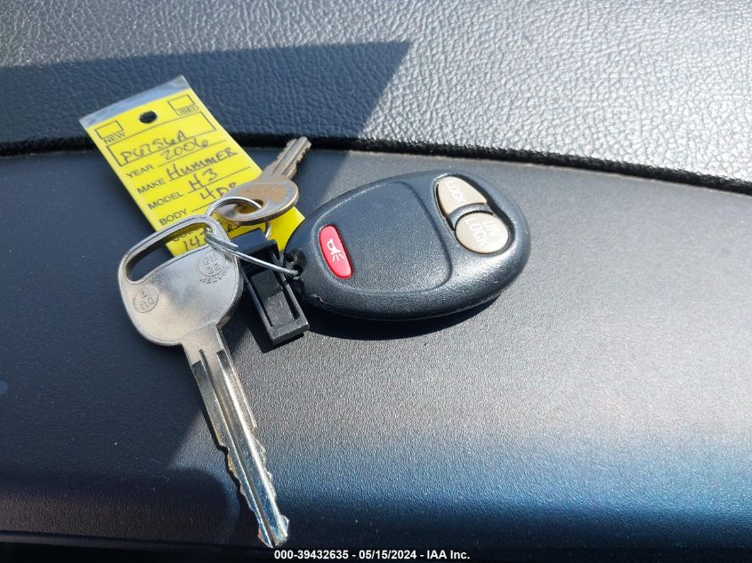 2006 Hummer H3 VIN: 5GTDN136368143861 Lot: 39432635