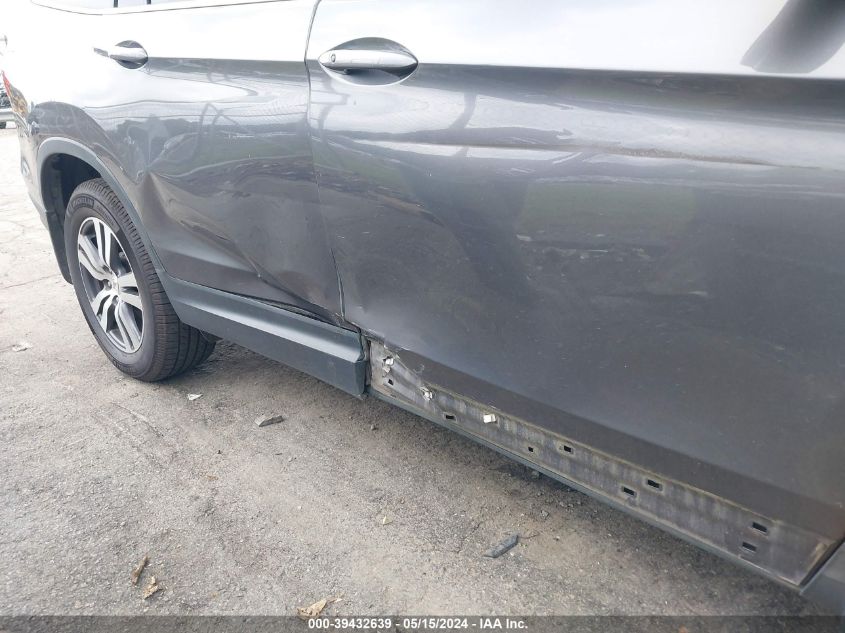 2017 Honda Pilot Ex-L VIN: 5FNYF5H5XHB014306 Lot: 39432639