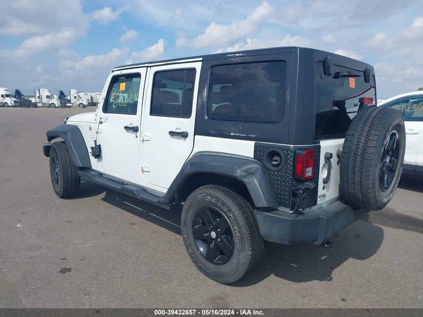 VIN 1C4BJWDG2HL624375 2017 JEEP WRANGLER UNLIMITED SPORT 4X4