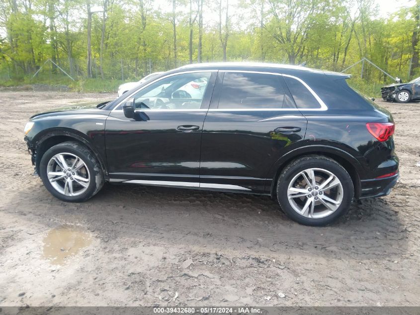 2020 Audi Q3 Premium 45 Tfsi S Line Quattro Tiptronic VIN: WA1DECF39L1125240 Lot: 39432680