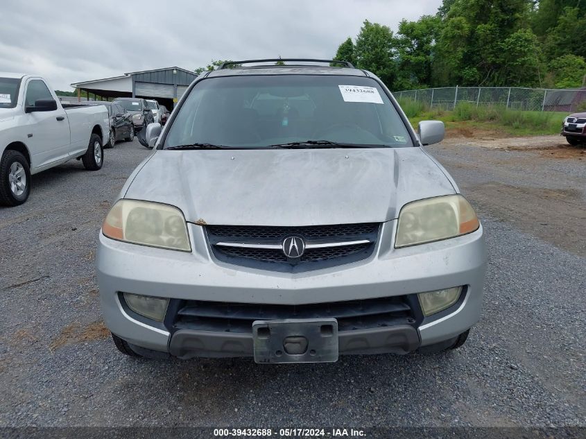 2002 Acura Mdx VIN: 2HNYD18222H540848 Lot: 39432688