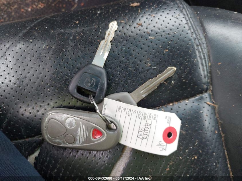 2002 Acura Mdx VIN: 2HNYD18222H540848 Lot: 39432688