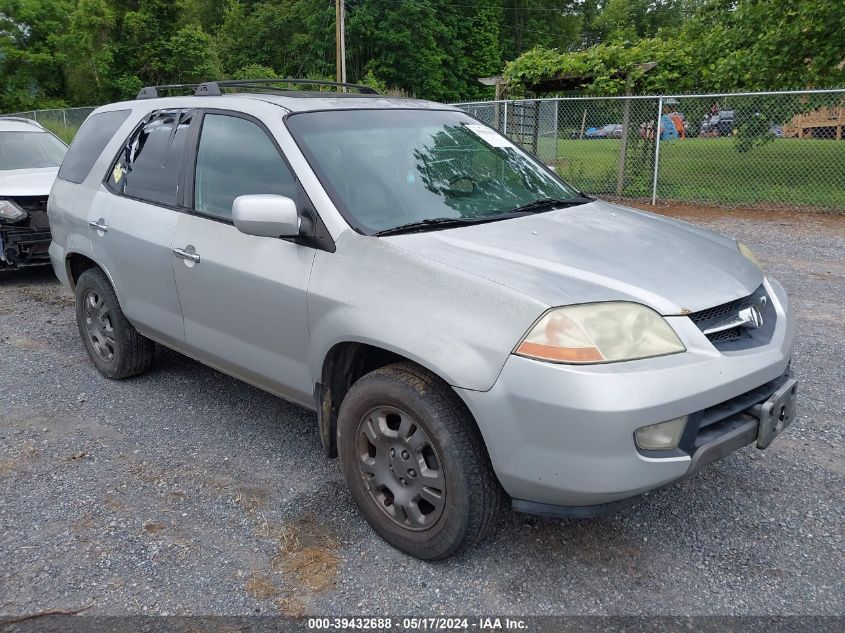 2002 Acura Mdx VIN: 2HNYD18222H540848 Lot: 39432688