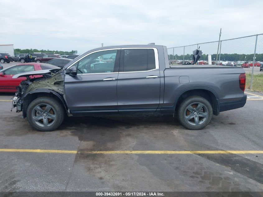 2021 Honda Ridgeline Rtl VIN: 5FPYK3F74MB011715 Lot: 39432691