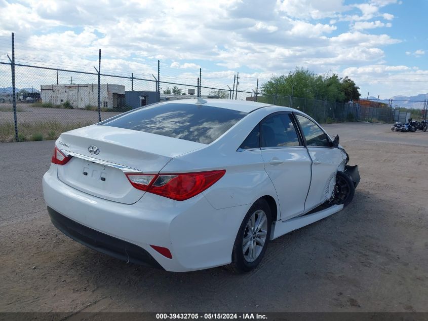 2014 Hyundai Sonata Gls VIN: 5NPEB4AC2EH939662 Lot: 39432705