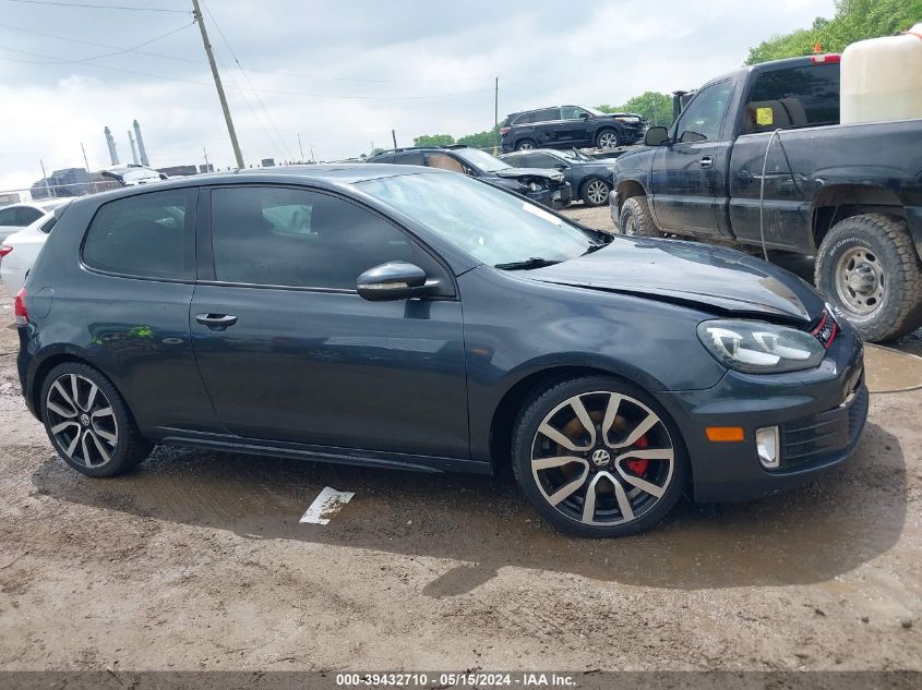 2013 Volkswagen Gti 2-Door Autobahn VIN: WVWED7AJ6DW108989 Lot: 39432710