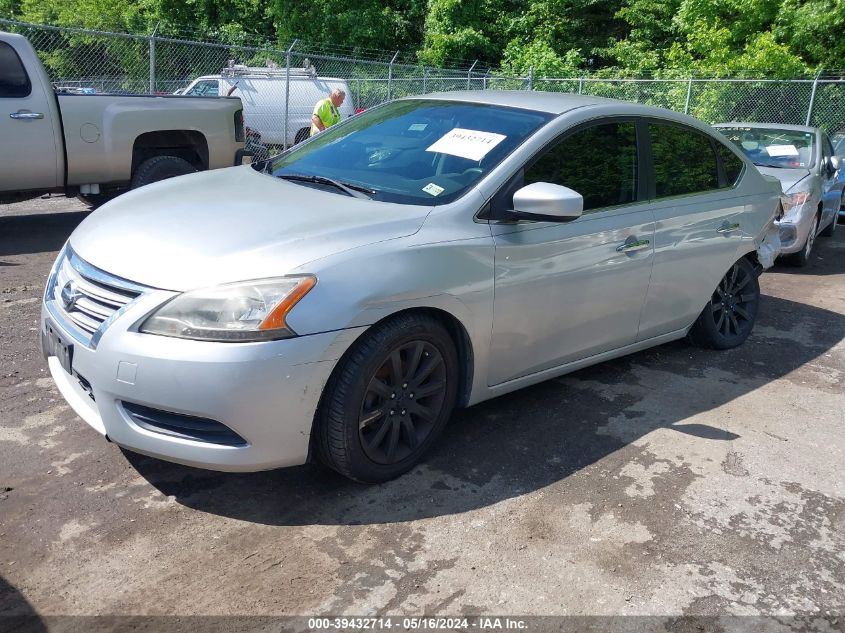 2014 Nissan Sentra Sv VIN: 3N1AB7APXEY220958 Lot: 39432714