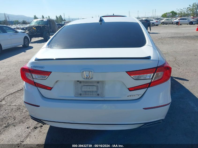 2021 Honda Accord Sport VIN: 1HGCV1F37MA039739 Lot: 39432739