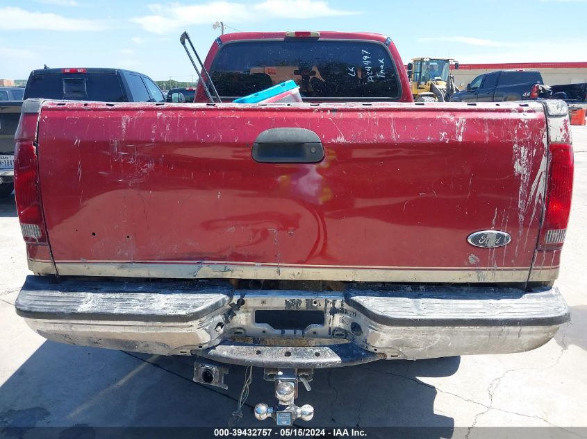 2002 Ford F-350 Lariat/Xl/Xlt VIN: 1FTSW31F82EA24497 Lot: 39432757