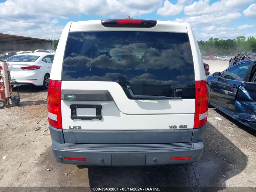 2007 Land Rover Lr3 V8 Se VIN: SALAE25417A422255 Lot: 39432801