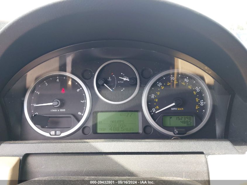 2007 Land Rover Lr3 V8 Se VIN: SALAE25417A422255 Lot: 39432801