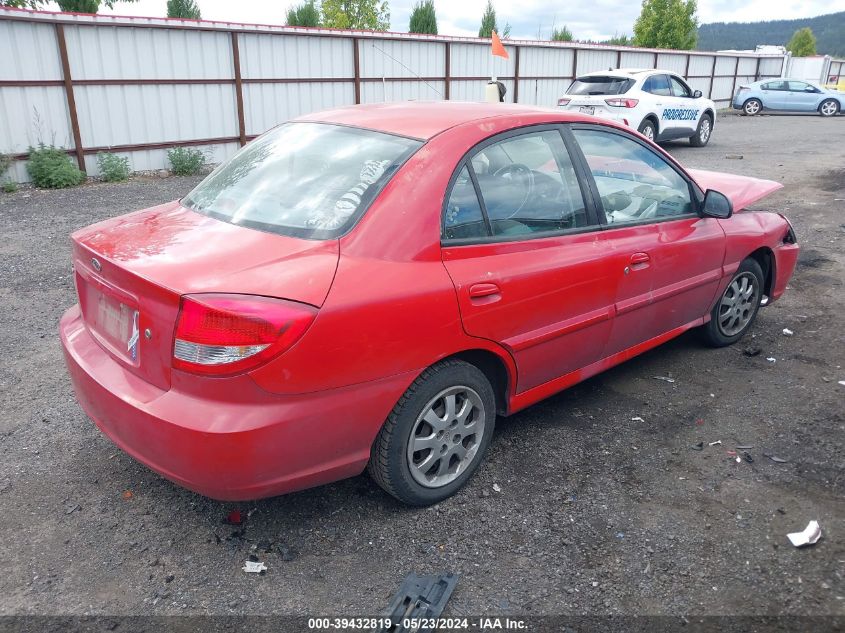 2003 Kia Rio VIN: KNADC125936238385 Lot: 39432819