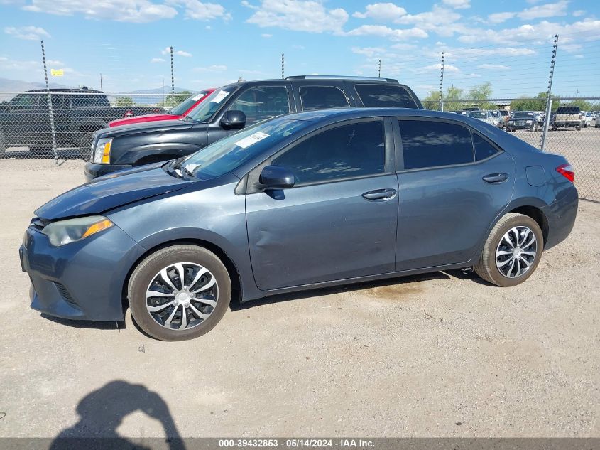 2014 Toyota Corolla Le VIN: 5YFBURHE7EP177661 Lot: 39432853