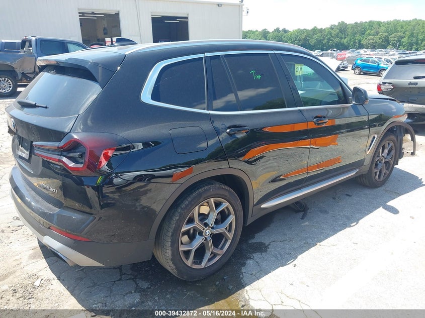 VIN 5UX43DP0XN9K34153 2022 BMW X3 SDRIVE30I