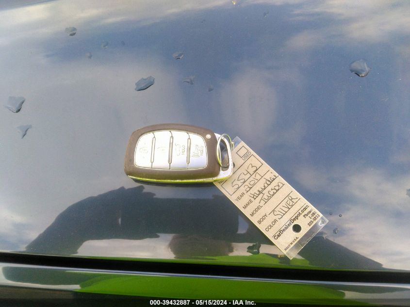 2017 Hyundai Tucson Limited VIN: KM8J33A24HU315543 Lot: 39432887