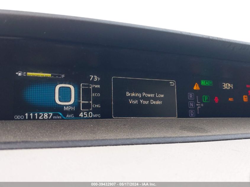 2016 Toyota Prius Three Touring VIN: JTDKARFU8G3027041 Lot: 39432907