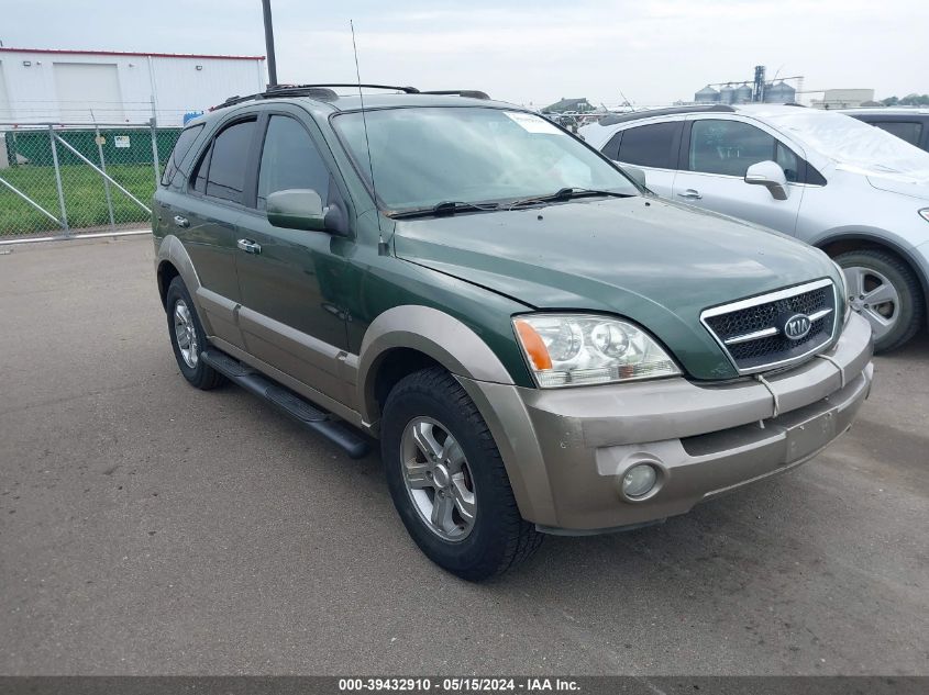 2003 Kia Sorento Ex/Lx VIN: KNDJC733035179321 Lot: 39432910