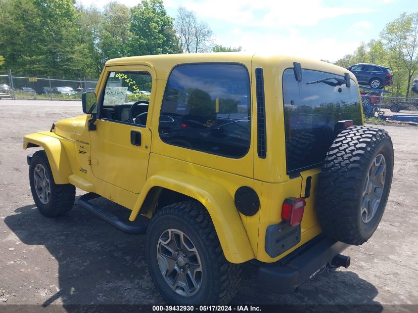 2001 Jeep Wrangler Sport VIN: 1J4FA49SX1P302014 Lot: 39432930