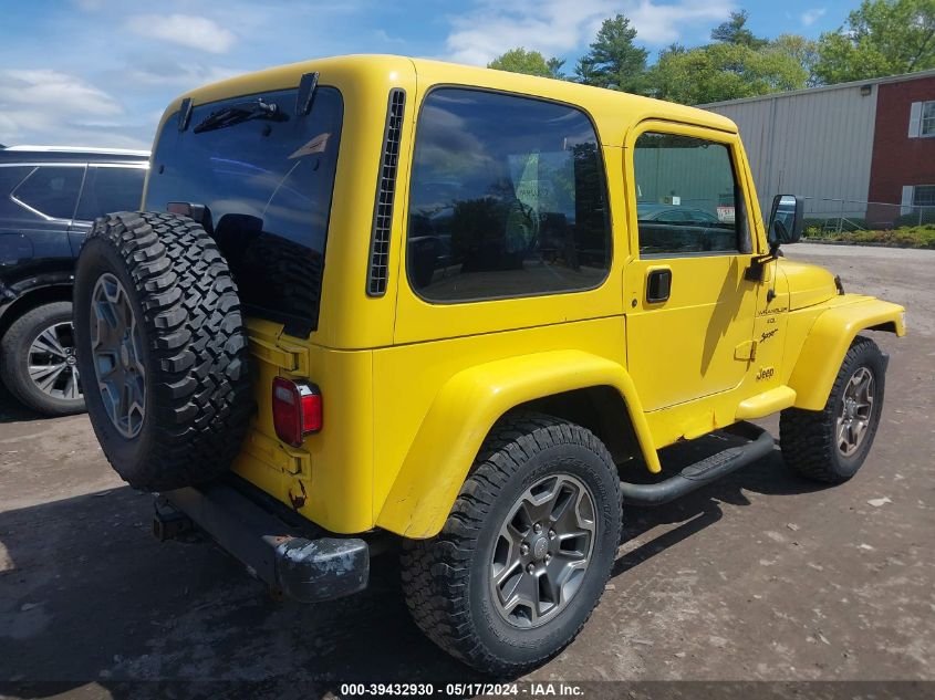 2001 Jeep Wrangler Sport VIN: 1J4FA49SX1P302014 Lot: 39432930