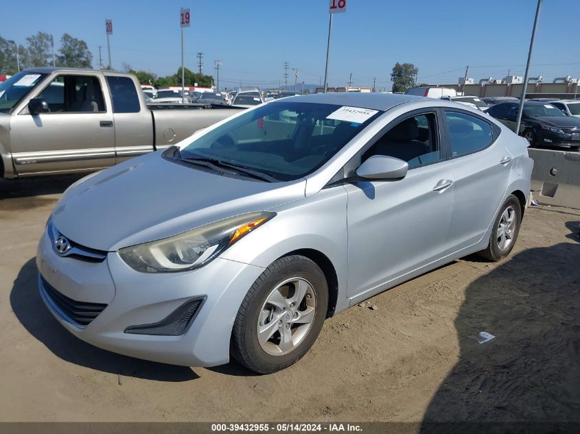 2014 Hyundai Elantra Se VIN: KMHDH4AE8EU134746 Lot: 39432955